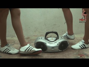 Radio under Sneakers