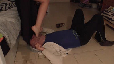 Trampled and Gagged With Her Feet