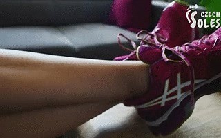 Smelly gym feet and sneakers worship POV