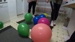 Luna And Sara Play With Balloon