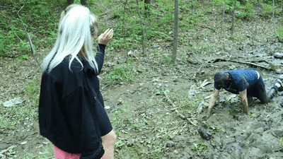 VALERIA and NICOLE - Filthy pig entertains girls - Femdom, dirty sneakers and humiliation (wmv)
