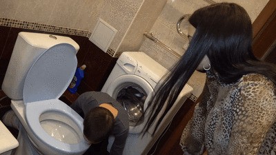 SELENA - Clean up more carefully from now on - Toilet humiliation and human ashtray (4K)