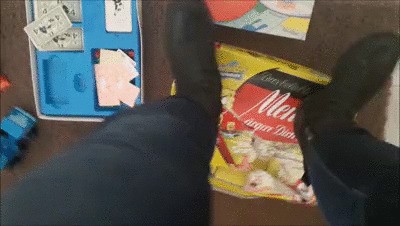 Crushing games and toys with boots