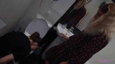 JANE - Next time you clean my toilet better, dirty pig! (4K)