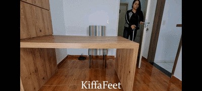 Goddess Kiffa - Foot slave Cleans High heels boots - FOOT IGNORED - FOOT WORSHIP  - LEATHER - SWEATY FEET - FOOT DOMINATION - HUMILIATION - AMATEUR - UNDER TABLE - FOOTSTOOL - SHOE WORSHIP - FOOT SMELL