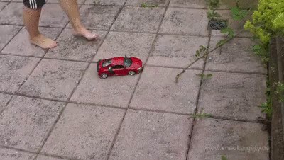 Sneakergirly Akira - Audi RC Car Crush