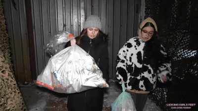 NICOLE and AURORA - Do you like living in a garbage can, bitch? (HD)