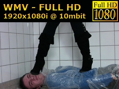 09-001 - Brutal trampling and shoe smelling (WMV - FULL HD - High Definition)