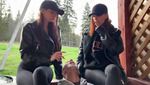 Double Femdom Human Ashtray And Spitting Outdoor With Sofi And Kira