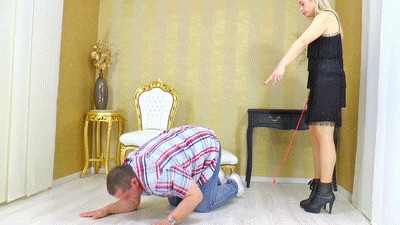Spankings for the cleaning slave