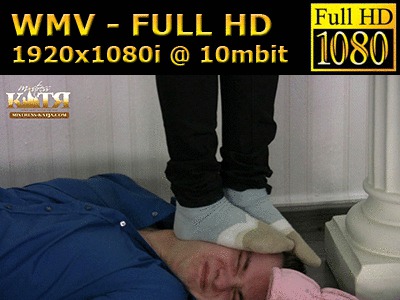 10-005 - Trampled under winter boots and stinky socks (WMV - FULL HD - High Definition)