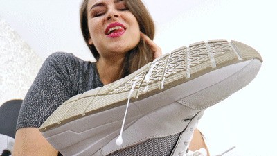 Spit and dirty sneaker soles