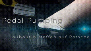 Pedal pumping Louboutin meets Porsche