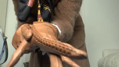Silk headscarves with a brown winter coat