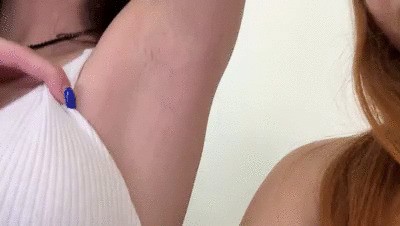 Lick The Armpits And Lick The Mistresses' Saliva From Their Tits POV