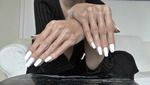 Beautiful Hands - White Long Fingernails