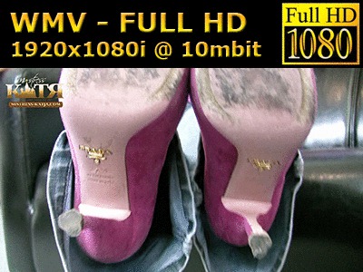 11-010 - Clean my sexy Prada high heels! (WMV - FULL HD - High Definition)