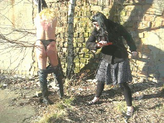 Outdoor Tranny Whipping