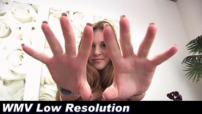 Vanessa shows off her sexy hands (WMV Low Resolution)