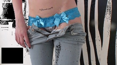Sexy jeans girl Any Frost (HD Video)