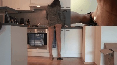 Feet and ass voyeur video
