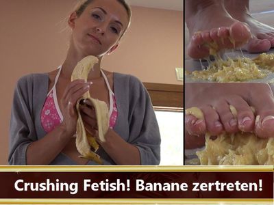 Crushing Fetish! Banane zertreten!